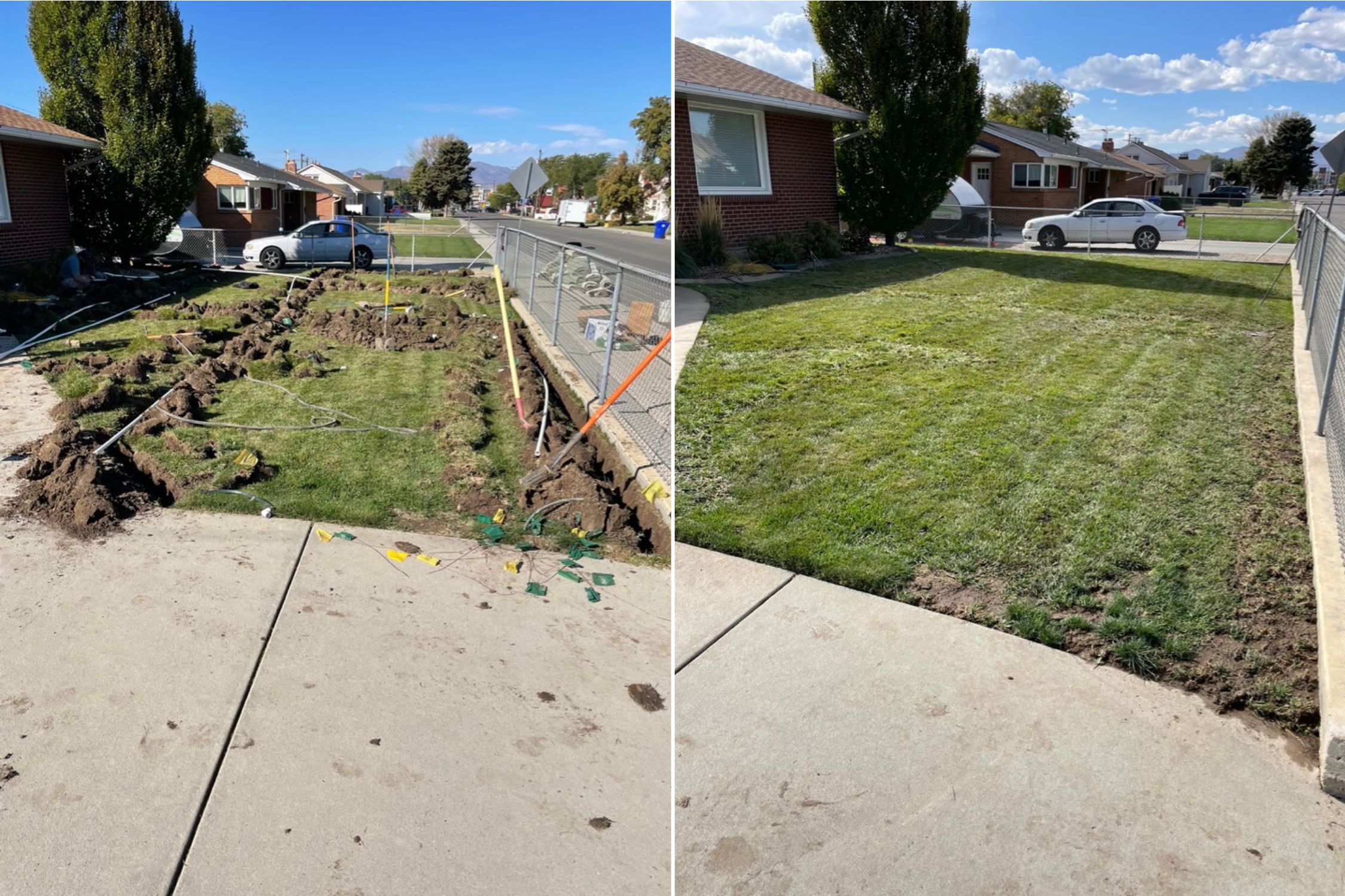 Front Lawn Sprinkler Design & Installation by Bonneville Sprinkling