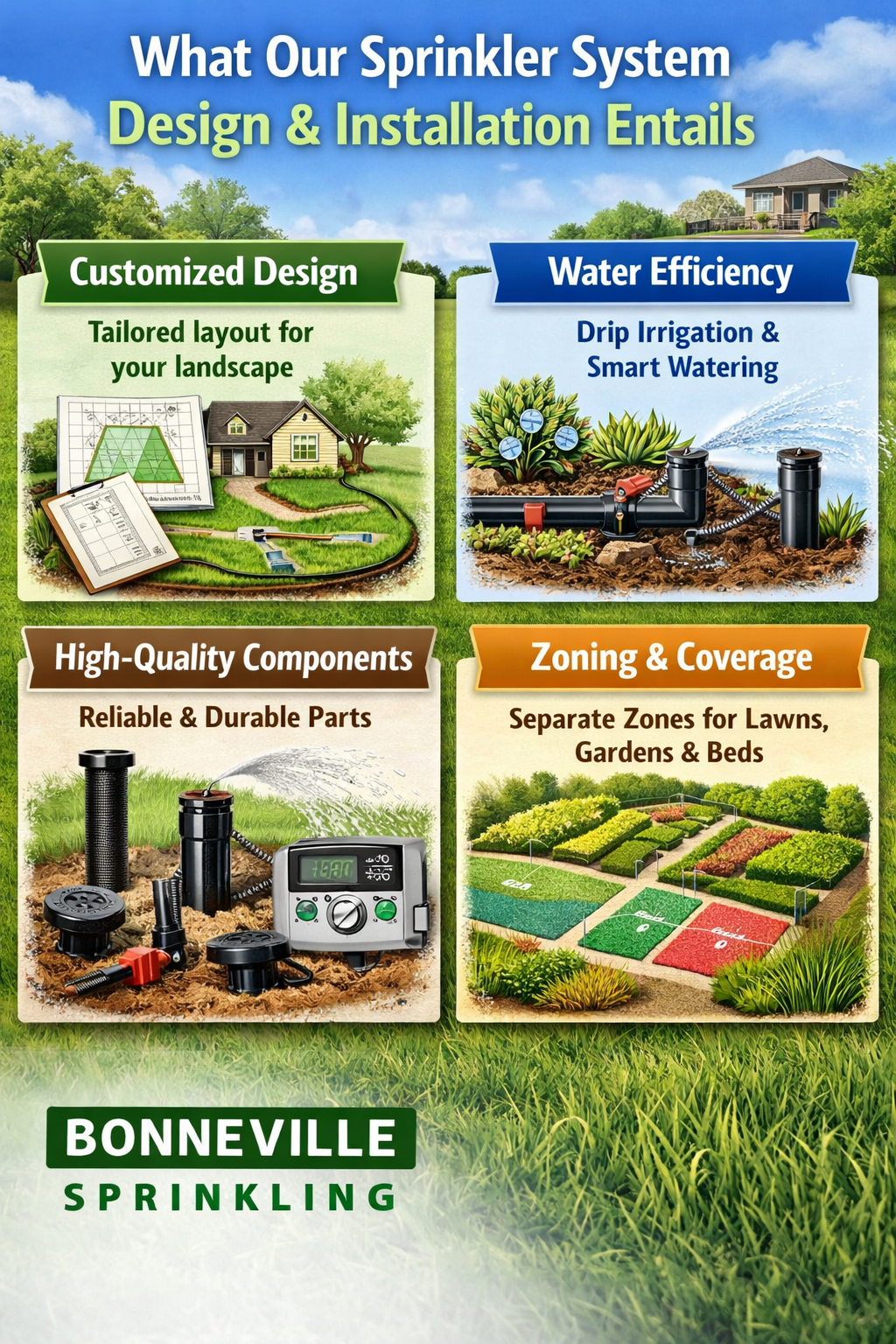 Bonneville Sprinkling Design & Installation Services