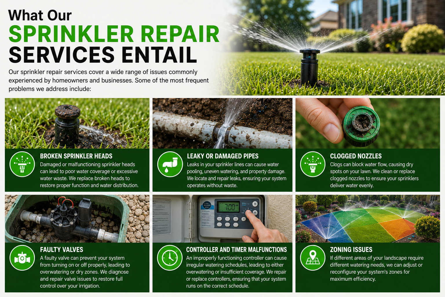 Sprinkler Repair Salt lake County, Utah